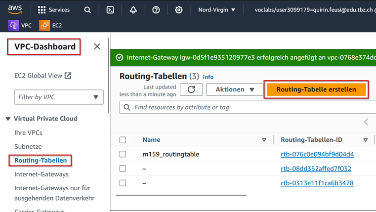 Routingtabellen